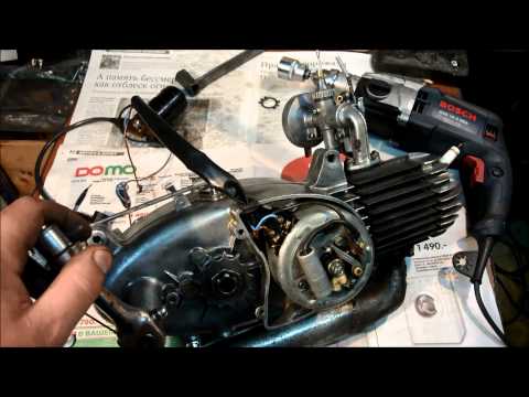 Видео: Ява   50  Пионер  Первый запуск