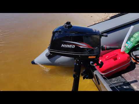 Видео: 42км на моторе Hidea 3 л.с по Десне в двоем на лодке  3.50