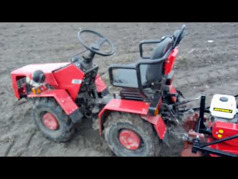 Видео: мотокультиватор + МТЗ 132н - работа в паре
