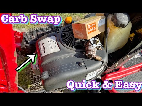 Видео: ЗАМЕНА КАРБЮРАТОРА POWERMORE 420CC | Craftsman, Troy Bilt, Yard machine...