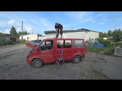 Видео: ФОРД ТРАНЗИТ. ПИКАП ИЗ МИКРОАВТОБУСА