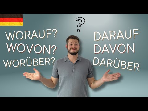 Видео: WORAUF, WOVON, WORÜBER ... ОБЪЯСНЯЮ БЫСТРО И ПРОСТО!