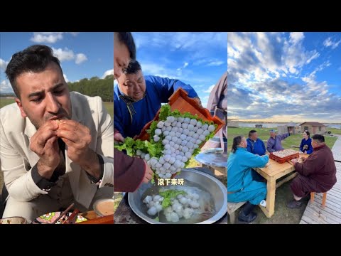 Видео: Энке и его друзья-знаменитости из TikTok едят мясо вместе! Коллекция 12 #кемпинг #кулинария