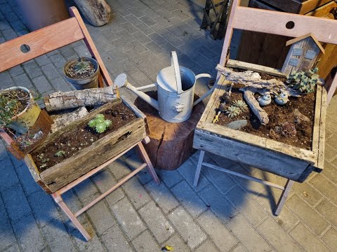 Видео: Старые доски, очитки и стулья. Идея, которая пришла случайно.