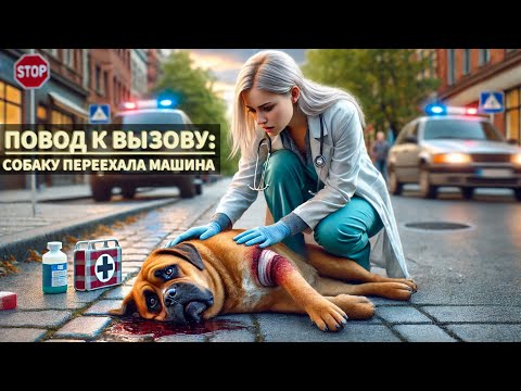 Видео: Повод к вызову: собаку переехала машина
