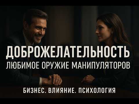 Видео: Доброжелательность — любимое оружие манипуляторов в бизнесе и токсичных отношениях.