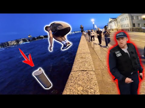 Видео: 👮🏻‍♂️Охрана против: ПАРКУР НАД ВОДОЙ💦 в центре Питера 2024 / Паркур от первого лица