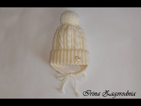 Видео: Детская шапка с ушками.Ультра модная шапка для девочки-мода зима 2022