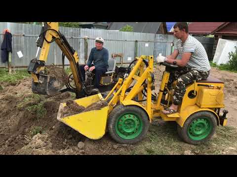 Видео: Мини погрузчик мини Экскаватор
