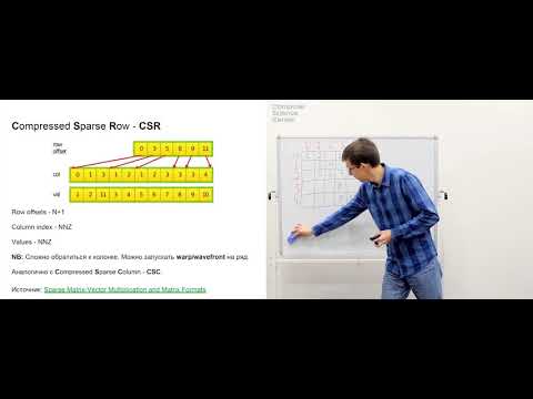 Видео: Лекция 8. Sparse matrices, poisson reconstruction, LUT (Вычисления на видеокартах)