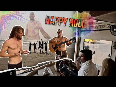 Видео: Из Аурангабада в Гоа. Мимолётное Холи. Каверы топлес на пляже.