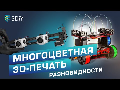 Видео: Многоцветная 3D-печать. Разновидности