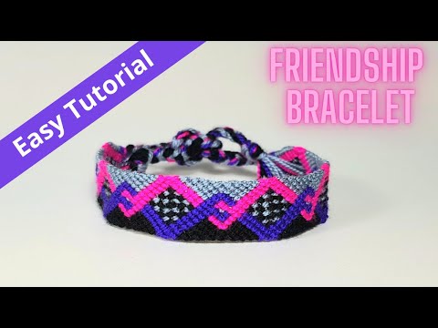 Видео: Сделай сам - Как сделать браслет дружбы «Зигзаг» - легкий урок для начинающих || CW