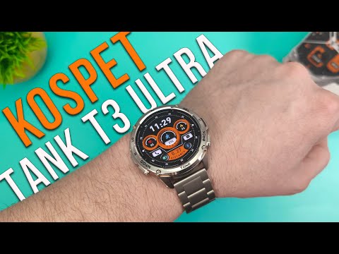 Видео: Умные БРОНЕ ЧАСЫ из МЕТАЛЛА - KOSPET TANK T3 ULTRA с GPS, Amoled Экраном, Защитой IP69K, MIL-STD-810