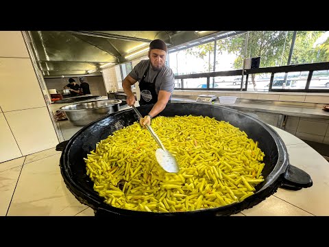 Видео: Один из MEGA Плов центров в Узбекистане. Разный Плов на один Лагань. Узбекская Кухня