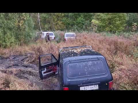 Видео: Прохват по ручью на ниве. Резина: комфорсер, гудричи, Кама. 