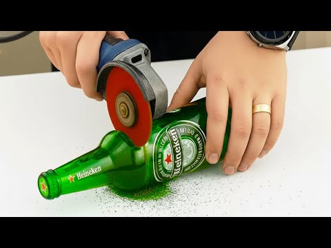 Видео: Не все знают этот секрет! Резные стеклянные бутылки😱 Это нужно каждому дому, но никто этим не заним