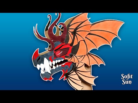 Видео: ДРАКОН ВАМПИР из бумаги на руку. Как сделать такого дракона? /#SofitSun