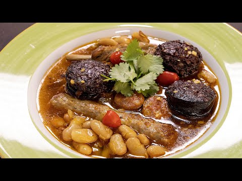 Видео: Лучший суп в сильные морозы. Мясная солянка по-испански с кровяной колбасой и фасолью. Фабада