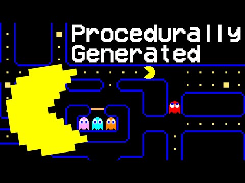 Видео: Я написал Pacman, но он сгенерирован процедурно.