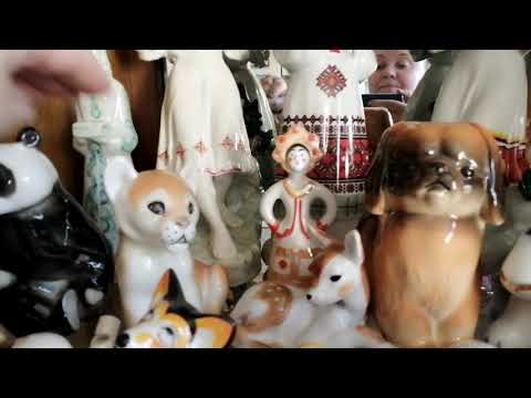 Видео: Фарфор ЛФЗ у меня дома. ИФЗ на полках магазина. Сувениры, пепельница - малахит. Керамика.