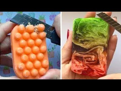 Видео: Асмр мыло резки | Удовлетворительное видео ASMR  #2