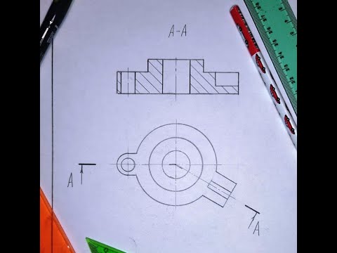Видео: Как построить ЛОМАНЫЙ РАЗРЕЗ