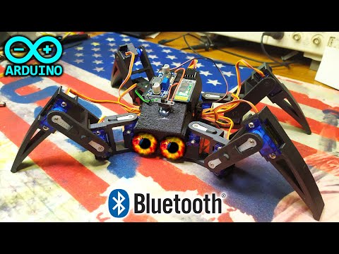 Видео: Робот Паук на Arduino c управлением по Bluetooth