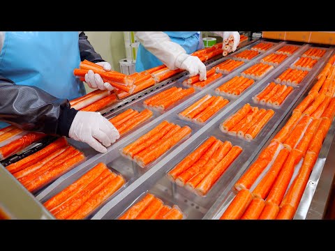 Видео: Удивительный! Как делается искусственный краб! | Корейская уличная еда