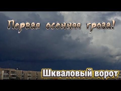 Видео: ПЕРВАЯ ОСЕННЯЯ ГРОЗА! | Шкваловый ворот. | 08.09.2025.