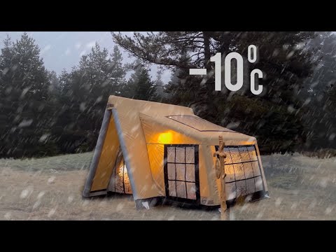 Видео: МОРОЗНАЯ ЗИМА В КЕМПИНГЕ ПРИ -10 ГРАДУСАХ