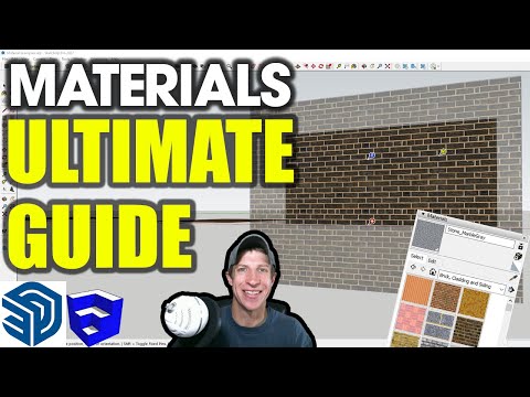 Видео: ПОЛНОЕ РУКОВОДСТВО по материалам и текстурам в SketchUp! (Всё, что вам нужно знать)