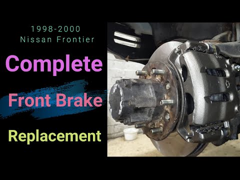 Видео: Nissan Frontier 1998–2000 годов выпуска. Полная замена переднего тормоза и прокачка тормозов. Всё...