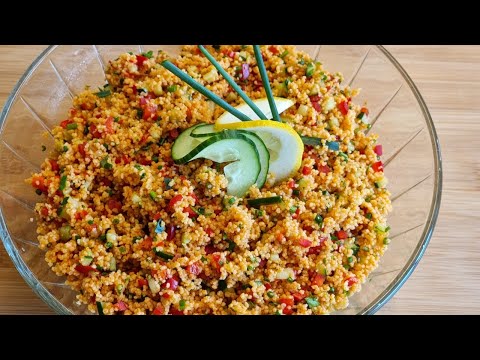 Видео: Мировой класс 5 звезд, такого вкусного салата из кускуса вы точно еще не ели, рецепт