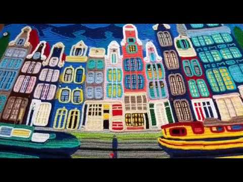 Видео: Вязание крючком.Техника интарсия.Ночная сказка Амстердама.Мастер-класс,ч.1.