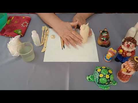 Видео: Мастер -класс по тестопластике "Кот"