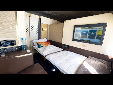 Видео: Апартаменты первого класса Etihad Airways A380 | Лондон — Абу-Даби