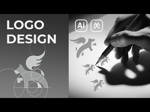 Видео: Дизайн логотипа с круговой сеткой: культовые логотипы из простых форм