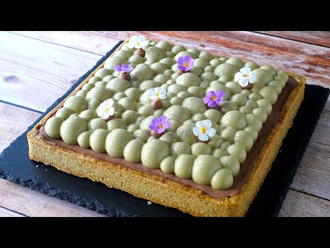 Видео: Рецепт пирога с фисташками и шоколадом |ASMR| cakeshare