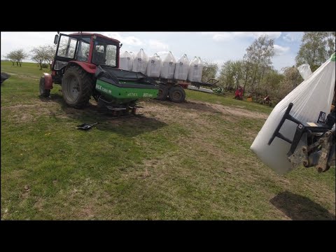 Видео: Весы и Разбрасыватель удобрений навесной  UNIA MX 1200. Bносим удобрение. Весна 2022