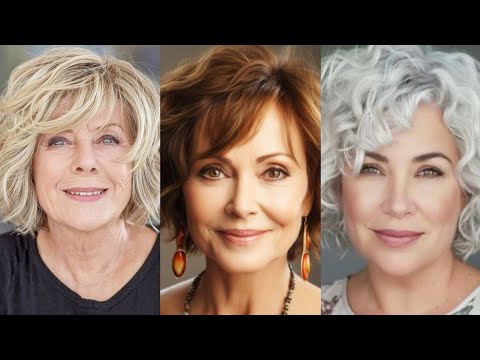 Видео: Стрижка для женщин 50+, 60+ и 70+ — женская стрижка