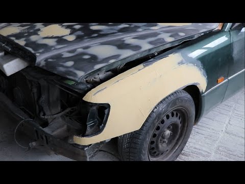 Видео: Продължавам работата по купето на зелената W124-ка