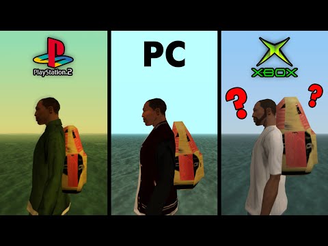 Видео: Сравнение GTA San Andreas на ПК, PS2, Xbox (№1)