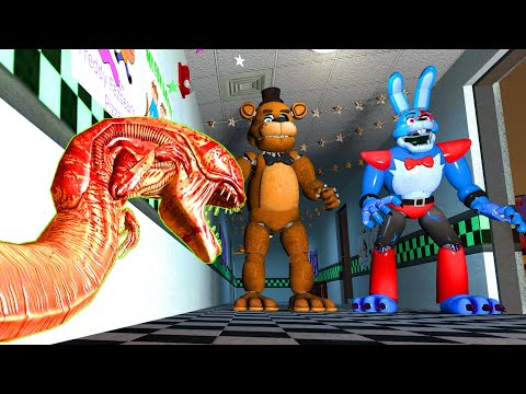Видео: Чужой в пиццерии Фредди Five Nights at Freddy's FNAF COOP GMOD ► Garry's Mod