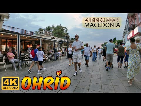 Видео: OHRID, Macedonia (Summer 2024) 【WALK TOUR 4K】 🚶‍♂️ ОХРИД, Македонија (Чаршија, Плоштад, Кеј) 🇲🇰