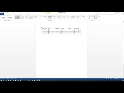Видео: MS Office Word - Прости таблици