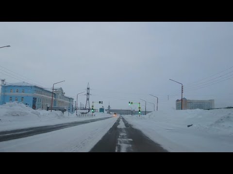 Видео: Дорога Норильск - Кайеркан. Зима. Norilsk - Kayerkan road. Winter.