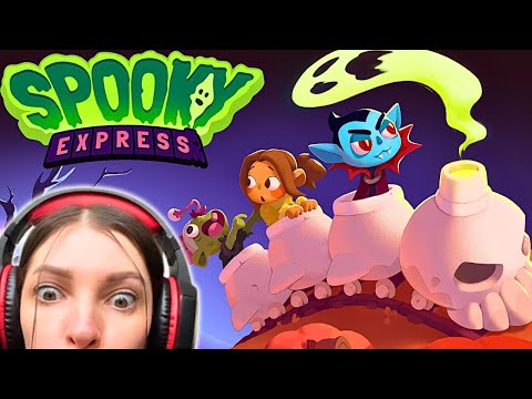 Видео: УМОРИТЕЛЬНАЯ ГОЛОВОЛОМКА Spooky Express (1-  уровень) I Прохождение #1