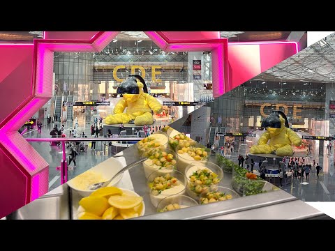 Видео: Аэропорт в Дохе , шикарно!/Бизнез- лаундж Al Maha/