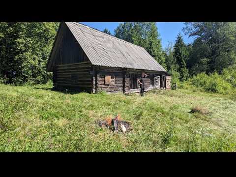 Видео: 110-летняя заброшенная лесная хижина вдали от цивилизации, без каких-либо современных удобств.